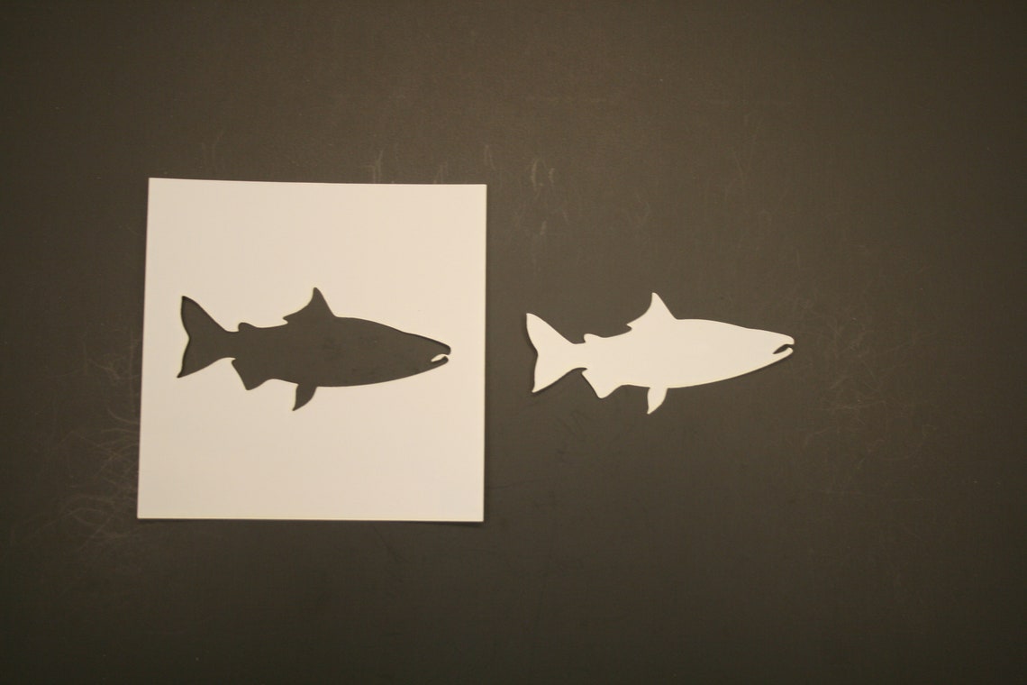 Salmon Reusable Mylar Stencil Art Supplies - Etsy