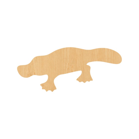 Platypus - Laser Cut Out Unfinished Wood Craft Shape ANML93 Platypus - Laser Cut Out Unfinished Wood Craft Shape ANML93