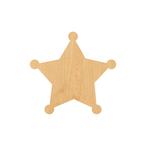 Star - Laser Cut Out Unfinished Wood Craft Shape SKY12 Star - Laser Cut Out Unfinished Wood Craft Shape SKY12