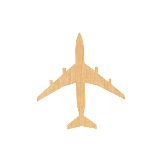 Airplane - Laser Cut Out Unfinished Wood Craft Shape PLN19 Airplane - Laser Cut Out Unfinished Wood Craft Shape PLN19