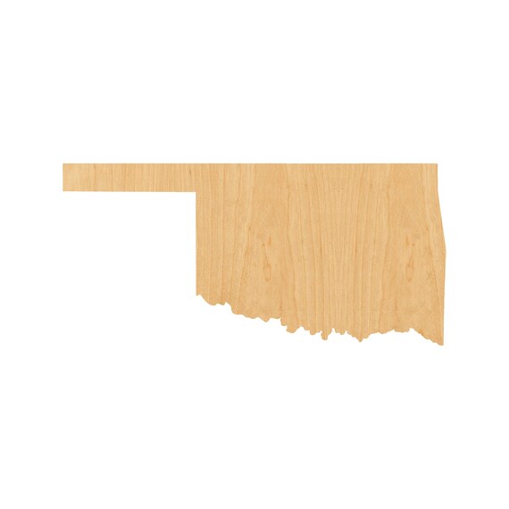 State Oklahoma - Laser Cut Out Unfinished Wood Craft Shape STAT84 State Oklahoma - Laser Cut Out Unfinished Wood Craft Shape STAT84