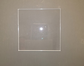 Square Clear Acrylic Plexiglass Shapes, Multiple Thicknesses