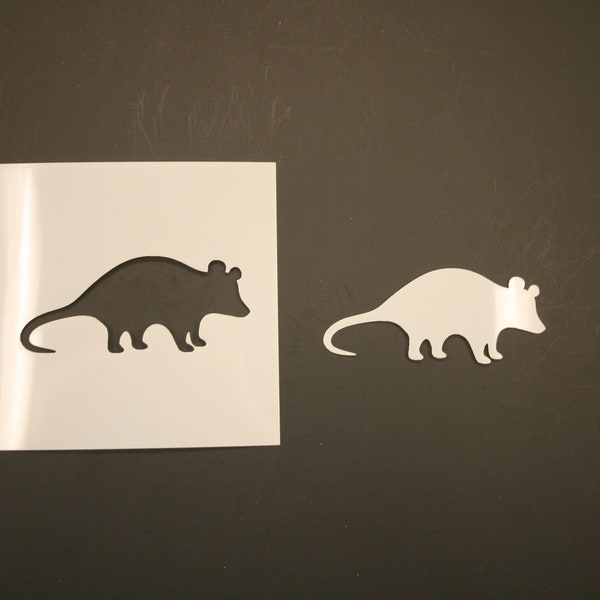Possum Reusable Mylar Stencil - Suministros de Arte