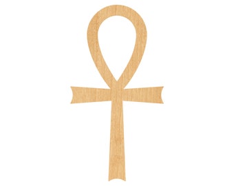 Ankh - Laser Cut Out Unfinished Wood Craft Shape WLD97 Ankh - Laser Cut Out Unfinished Wood Craft Shape WLD97