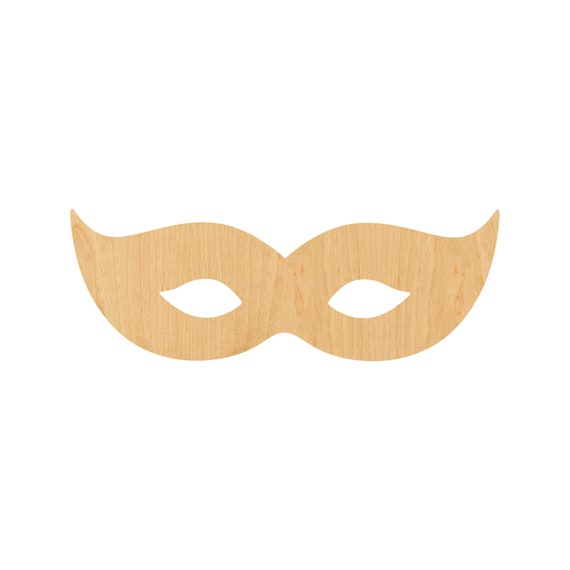 Mask - Laser Cut Out Unfinished Wood Craft Shape MSK15 Mask - Laser Cut Out Unfinished Wood Craft Shape MSK15