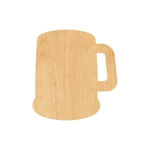 Beer Mug Laser Cut Out Wood Shape Craft Supply - Woodcraft Cutout