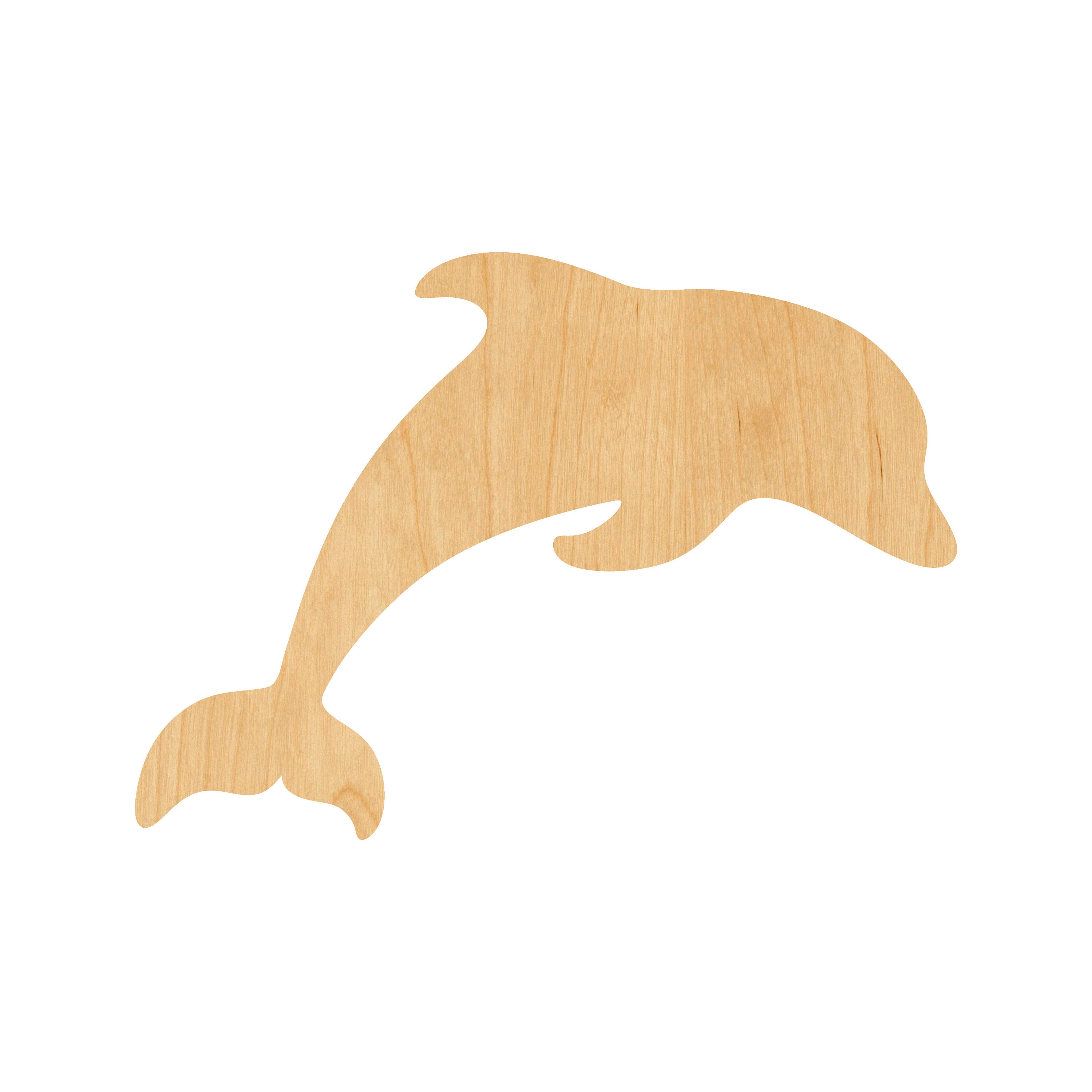 Dolphin - Laser Cut Out Unfinished Wood Craft Shape SEA29 Dolphin - Laser Cut Out Unfinished Wood Craft Shape SEA29
