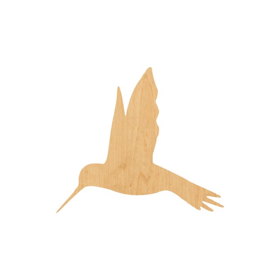 Bird Hummingbird - Laser Cut Out Unfinished Wood Craft Shape BRD42 Bird Hummingbird - Laser Cut Out Unfinished Wood Craft Shape BRD42