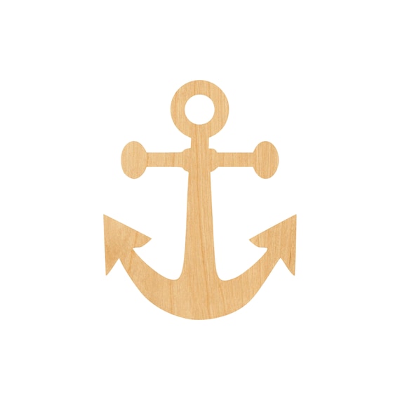 Anchor - Laser Cut Out Unfinished Wood Craft Shape ANC17 Anchor - Laser Cut Out Unfinished Wood Craft Shape ANC17