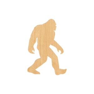 Bigfoot 2 Laser Cut Out Wood Shape Craft Supply - Woodcraft Cutout