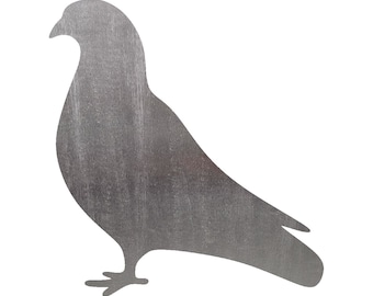 Pigeon Steel Cut Out Shape Metal Art Decoration Home Decor Craft Supply