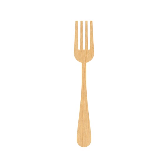 Fork Laser Cut Out Wood Shape Craft Supply Woodcraft Cutout Etsy