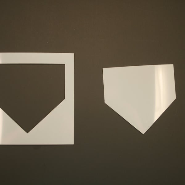 Home Plate Stencil Etsy