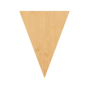 Triangle Bunting Laser Cut Out Wood Shape Craft Supply - Woodcraft Cutout