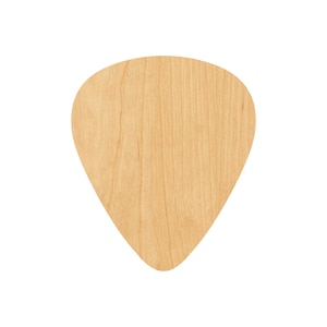 Guitar Pick Laser Cut Out Wood Shape Craft Supply - Woodcraft Cutout