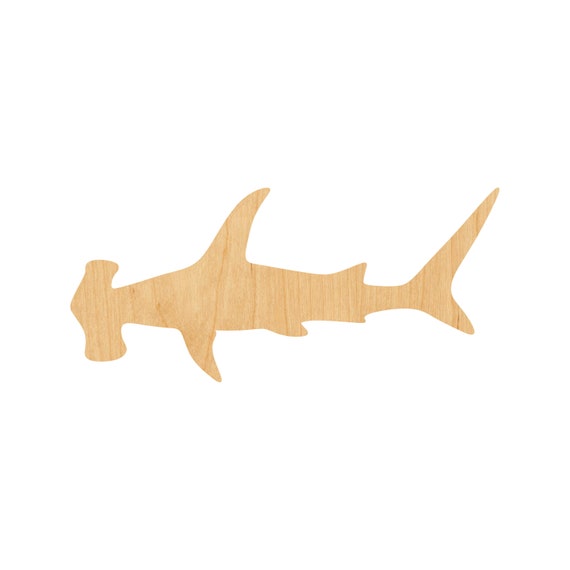 Shark - Laser Cut Out Unfinished Wood Craft Shape SEA82 Shark - Laser Cut Out Unfinished Wood Craft Shape SEA82