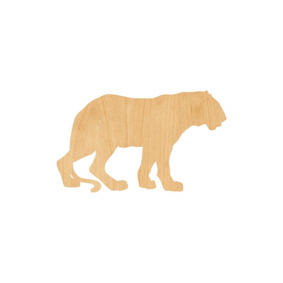 Cat Tiger - Laser Cut Out Unfinished Wood Craft Shape CAT38 Cat Tiger - Laser Cut Out Unfinished Wood Craft Shape CAT38