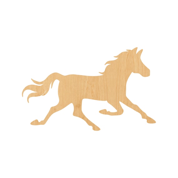 Horse - Laser Cut Out Unfinished Wood Craft Shape HRS73 Horse - Laser Cut Out Unfinished Wood Craft Shape HRS73
