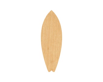 Surf Board 1 Laser Cut Out Wood Shape Craft Supply - Woodcraft Cutout