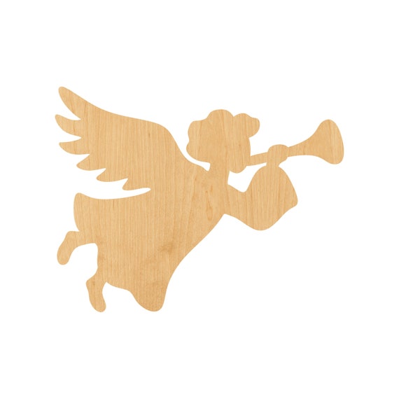 Angel - Laser Cut Out Unfinished Wood Craft Shape REL23 Angel - Laser Cut Out Unfinished Wood Craft Shape REL23