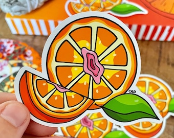 Orange You Glad I'm Not a Banana? Art Sticker