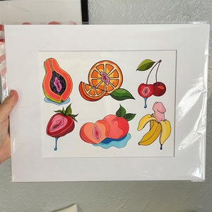 Low-Hanging Fruits Matted Art Print, 11x14
