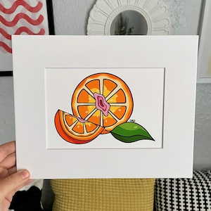 Orange Matted Print, 8x10