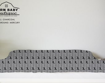 Personalized Goat Changing Pad Cover - ADDITIONAL COLORS available - farm ranch nursery, diaper changing table, fitted cover, market goat
