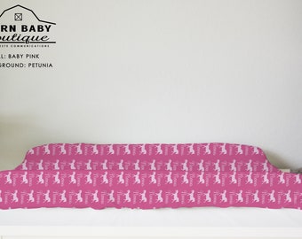 Personalized Horse Changing Pad Cover - ADDITIONAL COLORS available - quarter horse ranch nursery, diaper changing table, fitted cover