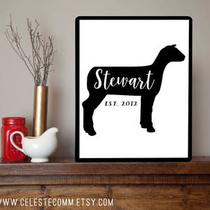 Your Name Custom Metal Dorper Sheep Sign Indoor or Outdoor - Etsy
