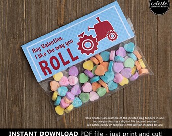 PRINTABLE Tractor Valentine Card for Kids INSTANT DOWNLOAD | Etsy