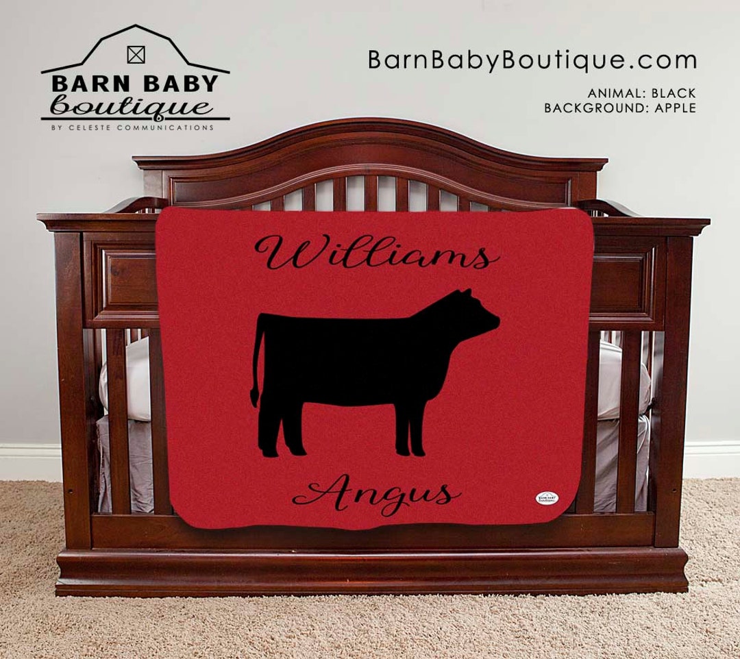 Farm Baby Blanket Personalized With Farm or Ranch Namenursery Etsy