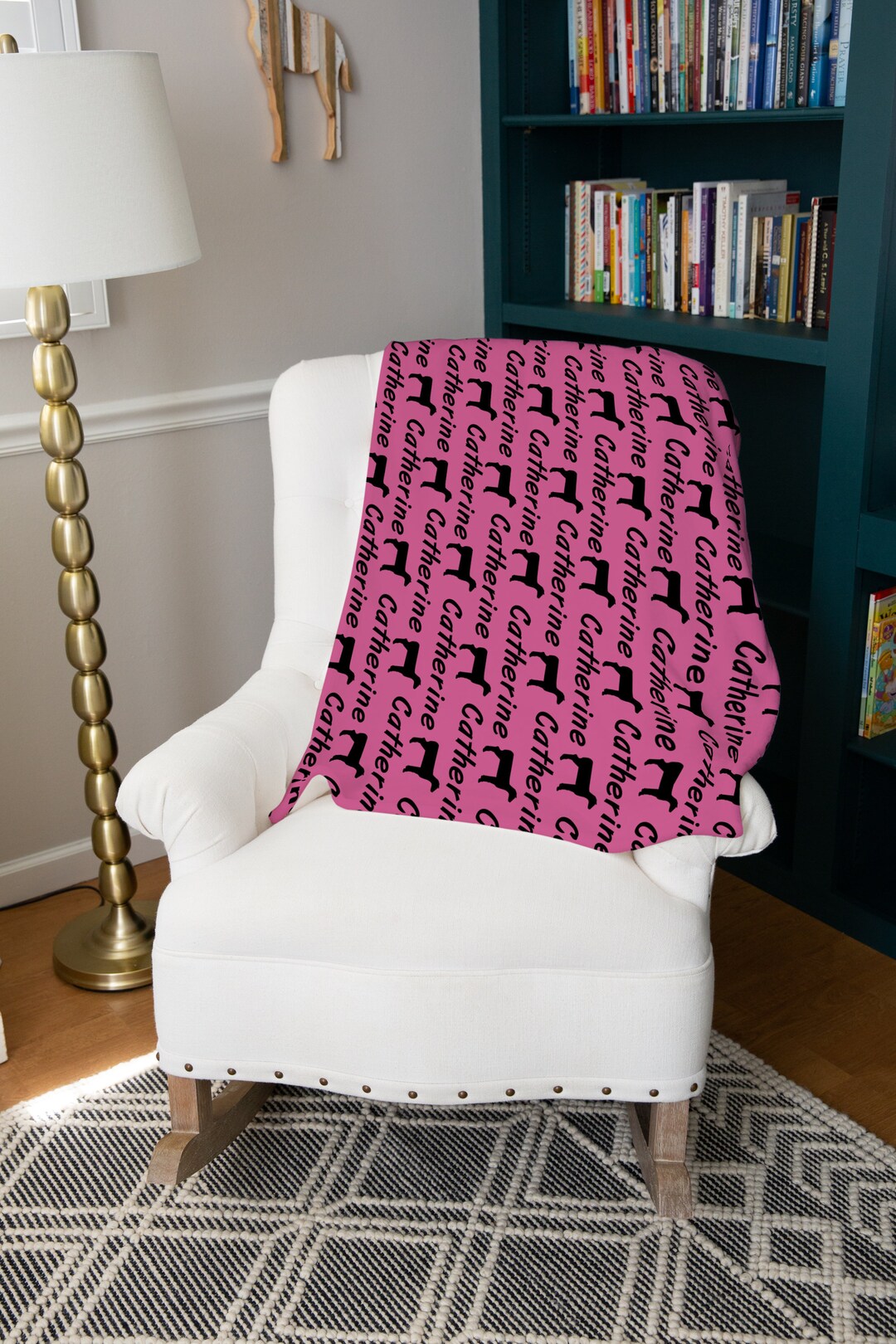 Personalized Show Lamb Throw Blanket Farm Bedding Fleece Etsy