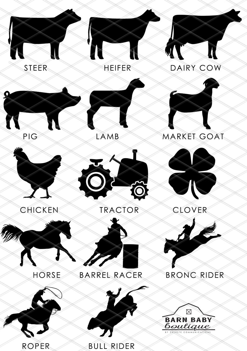 Farm Animal or Rodeo Fitted Crib Sheet ADDITIONAL COLORS Etsy