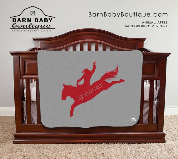 Couverture personnalisée Bronc Rider Rodeo Baby Name -  Canada