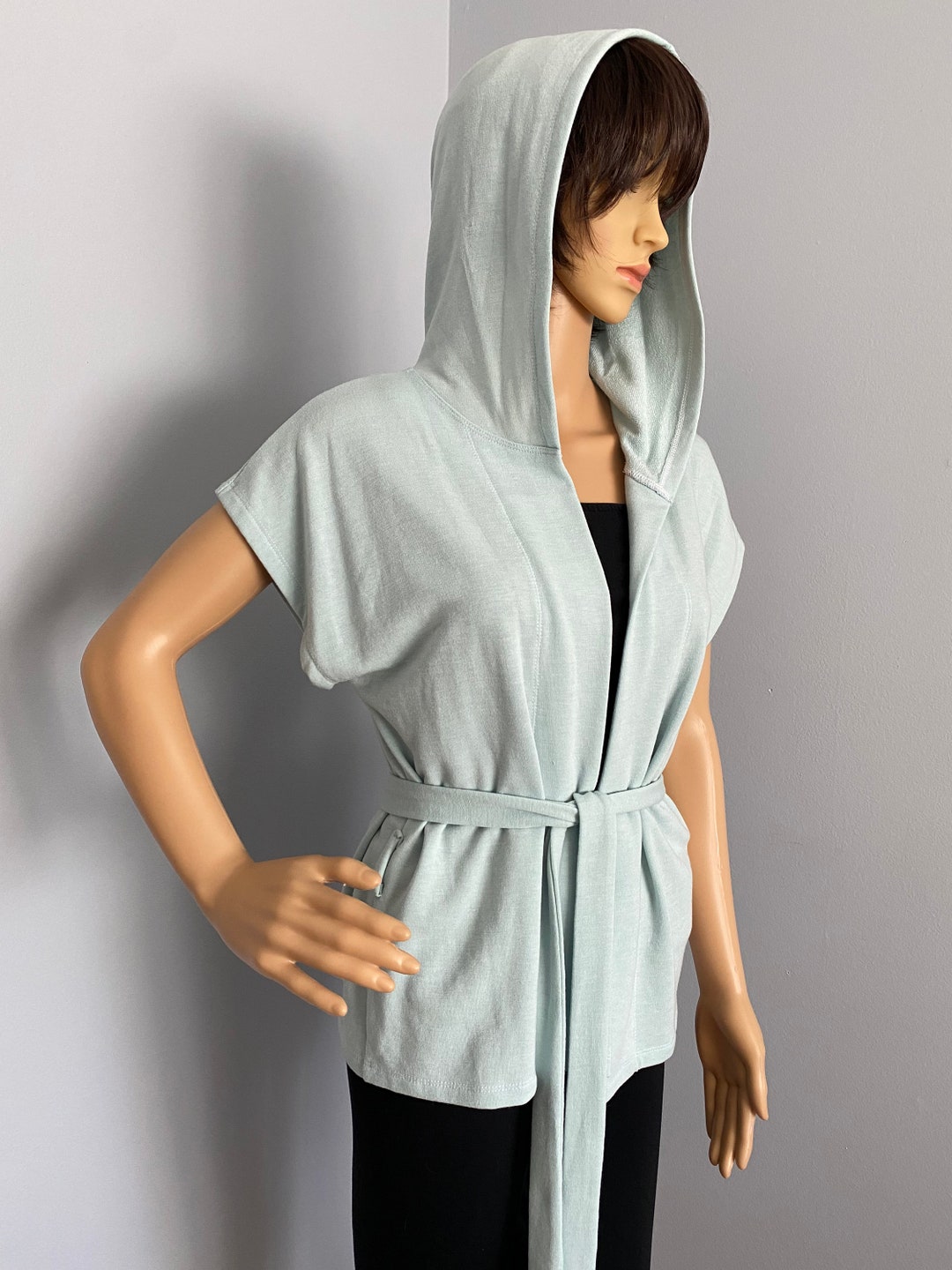 Loose fit hoodie - mint green