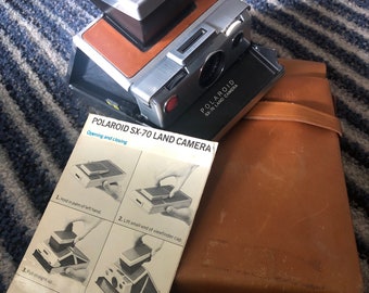 Polaroid Vintage SX-70 Land Camera With Leather Case - Etsy