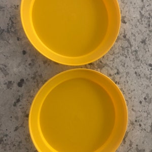 Tupperware Seal and Serve Set of 2 #1207 Replacement Lids Tops 7”