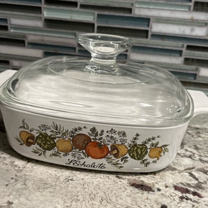 CorningWare Spice of Life &quot;L&#39;Echalote&quot; 1 Quart Casserole with Lid
