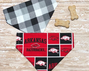Small Arkansas Razorbacks Dog Bandana