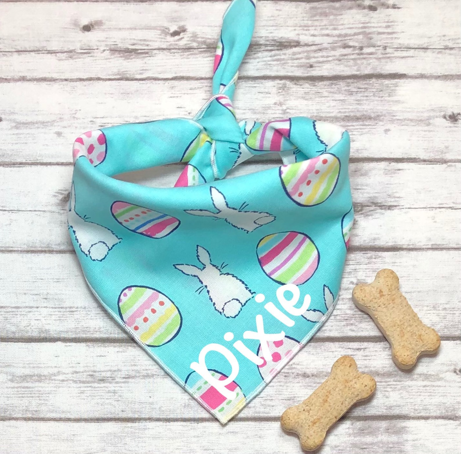 Easter Dog Bandana TieOn Bandana Personalized Bandana Etsy