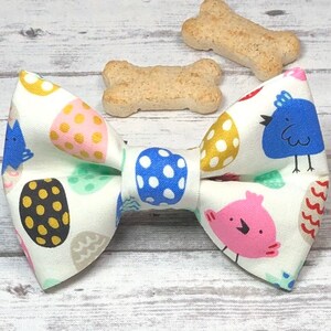 Dog Bow Tie, Easter, Spring, Chicks, Eggs, Collar Bow Tie, Cat Bow Tie, Puppy Bow