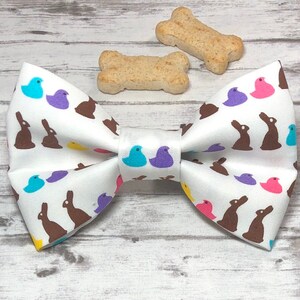 Dog Bow Tie, Easter, Chocolate Bunnies, Peeps, Collar Bow Tie, Cat Bow Tie, Puppy Bow