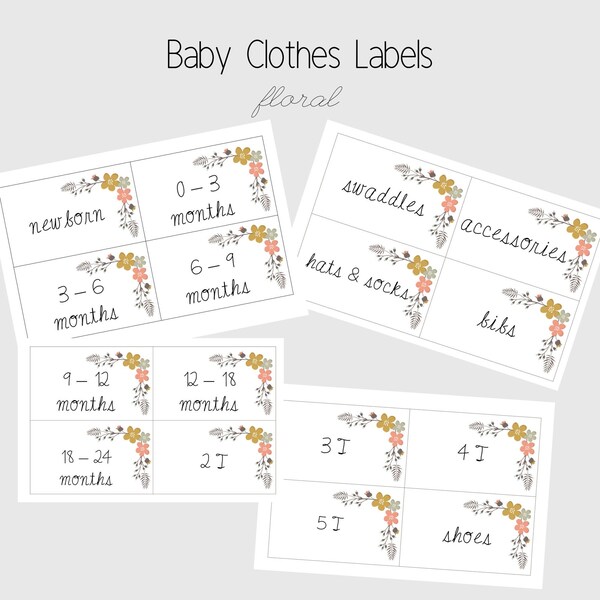 Nursery Labels Etsy