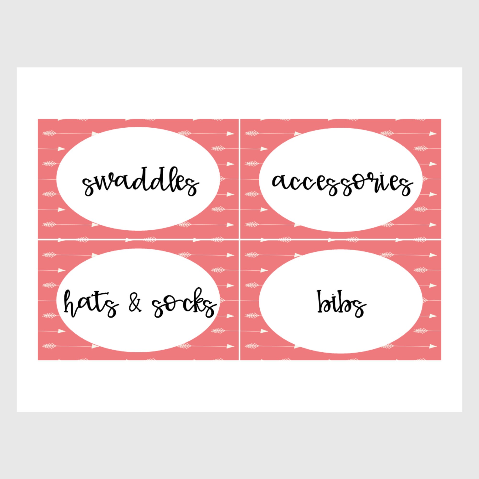 Baby Clothes Storage Labels Nursery Organization Baby Etsy España