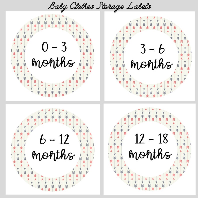 Baby Clothes Organization, Nursery Organization, Storage Labels ...