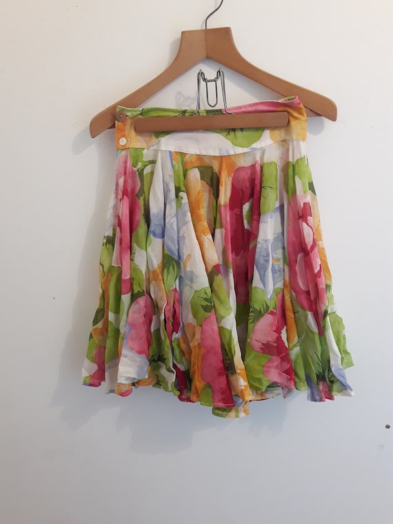 Kenzo vintage rare floral skirt 1980’s