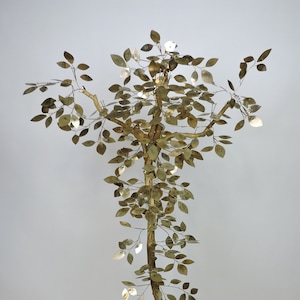 Curtis Jere Brass Mid-Century Modern Brutalist Tree Floor Sculpture