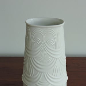 Bjorn Wiinblad White Porcelain Vase for Rosenthal Studio Line