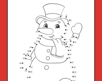 Christmas Connect the dots and color